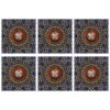 Decorative Geometric Floral Table Mat – A Blend of Style & Tradition (Set of 6)
