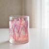 Dried Flower Gel Paraffin Glass Jar Candle – Handcrafted Design