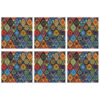 Elegant Geometric Floral Placemat – Stylish Table Accent (Set of 6)