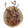 Elegant Handcrafted Deer Marquetry Art A Timeless Piece of Nature’s Beauty