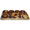 Elegant Handcrafted Wooden Haft Seen Set with Modern – A Fusion of Tradition and Style Set of 10