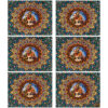 Elegant Persian Design Placemat – Inspired by Miniature Art (Set of 6)