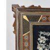 Engraved Brass Wall Frame Birds and Blossoms Design