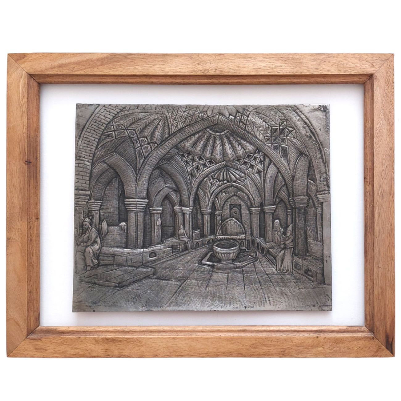 Engraved Panel Wall Frame - Old Bathhouse Design
