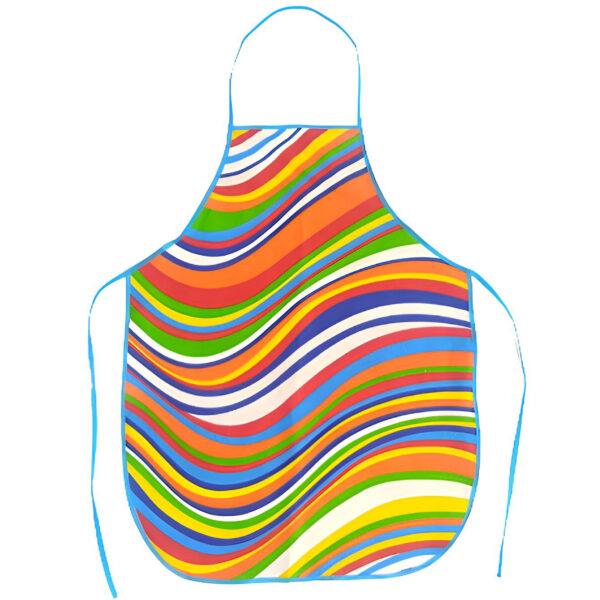 Fantasy Kitchen Apron with Curve Pattern