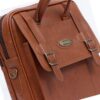 Fashionable Artificial Leather Messenger Bag with Adjustable Shoulder Strap