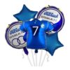 Foil Balloon Set with Esteghlal Football Team Design, Set of 5