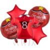 Foil Balloon Set with Persepolis Football Team Design, Set of 5