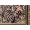 Handcrafted Brass Wall Frame with Elegant Bird & Flowers Engraving