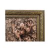 Handcrafted Brass Wall Frame with Elegant Bird & Flowers Engraving