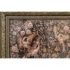Handcrafted Brass Wall Frame with Elegant Bird & Flowers Engraving
