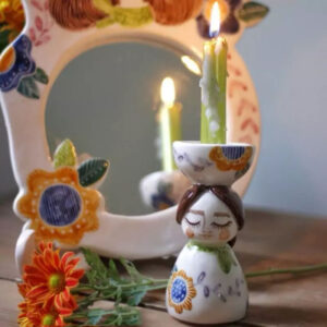 Handcrafted Ceramic Candle Holder – Perfect for Stylish Home Decor