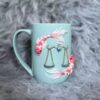 Handcrafted Ceramic Mug with Pisces Symbol - Stylish & Unique Design