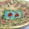 Handcrafted Ceramic Wall Plate Candle Holder – Elegant Home Decor