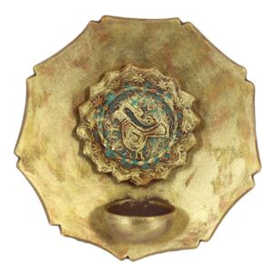 Handcrafted Ceramic Wall Plate Candle Stand – Beautiful Accent for Any Room