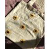 Handcrafted Embroidery Tote Bag – Beige Canvas