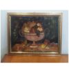 Handcrafted Marquetry Fruit Basket Artwork- Luxury Wooden Art