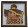 Handcrafted Marquetry Girl in Hat Model Luxury Wooden Artwork