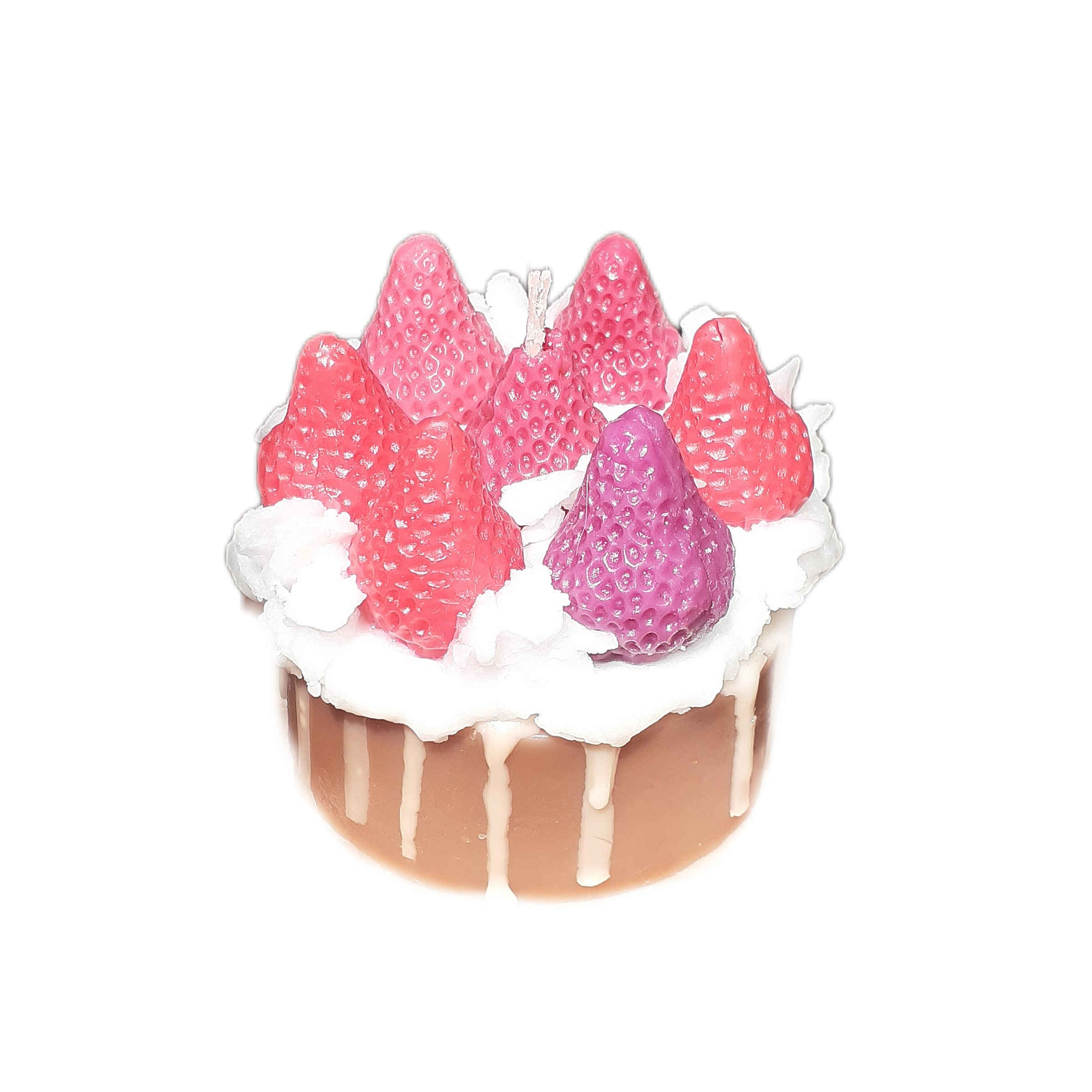 Handcrafted Natural Food-Shaped Candles with Cake Design