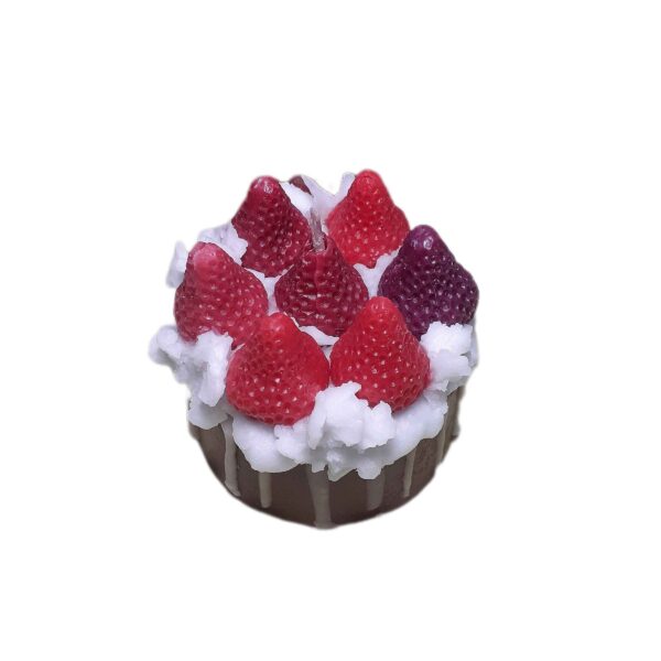 Handcrafted Natural Food-Shaped Candles with Cake Design