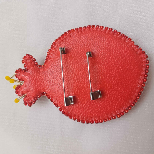 Handcrafted Pomegranate Brooch Pin – Elegant Jewelry for All Occasions
