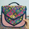 Handcrafted Termeh Shoulder Bag Featuring Persian Design