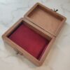 Handcrafted Wooden Jewelry Box with Painted Bird & Flower