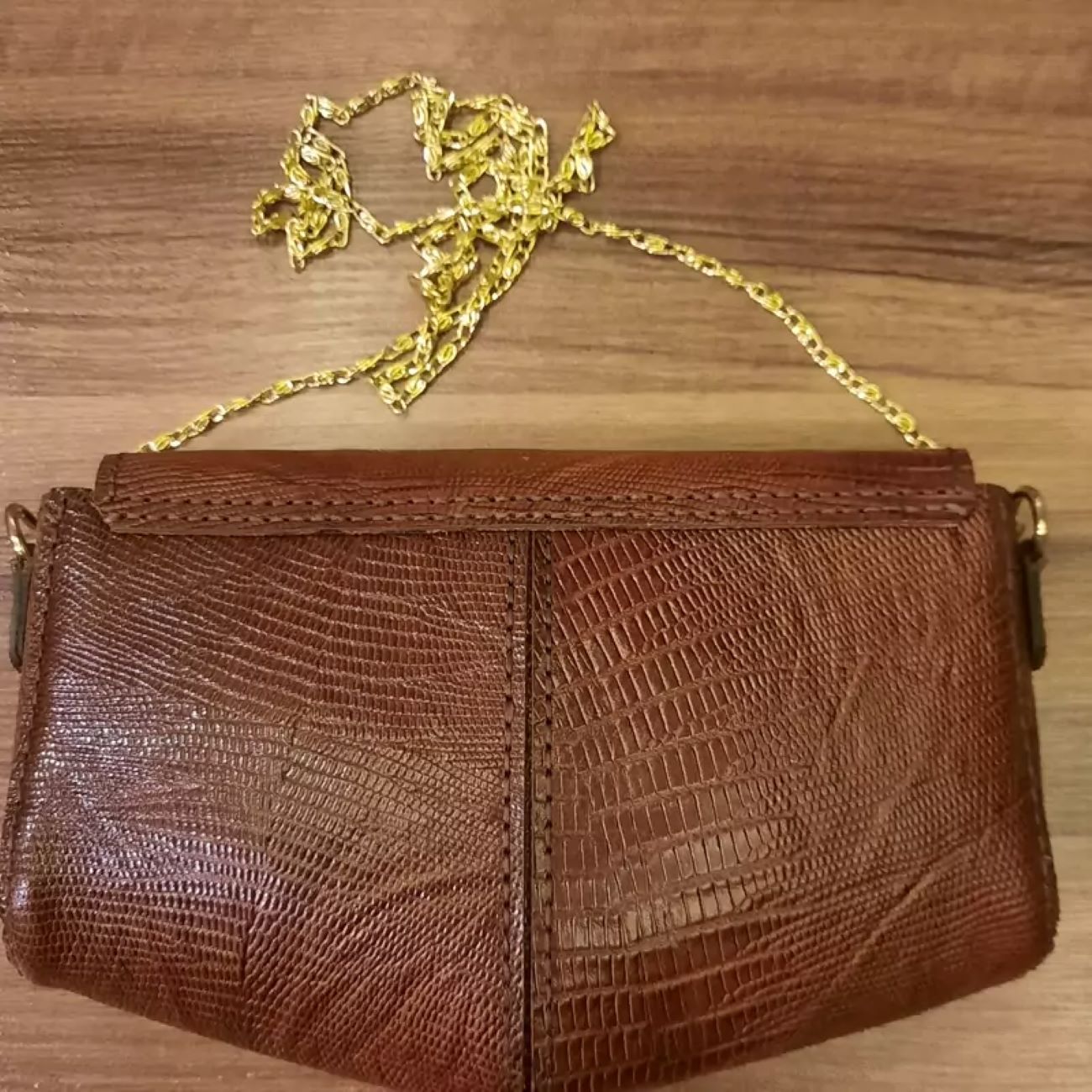 Handmade Real Leather Chain Strap Bag – Stylish and Durable