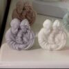 Handmade Sculpture Candle Family's Love Design (3 Pcs)