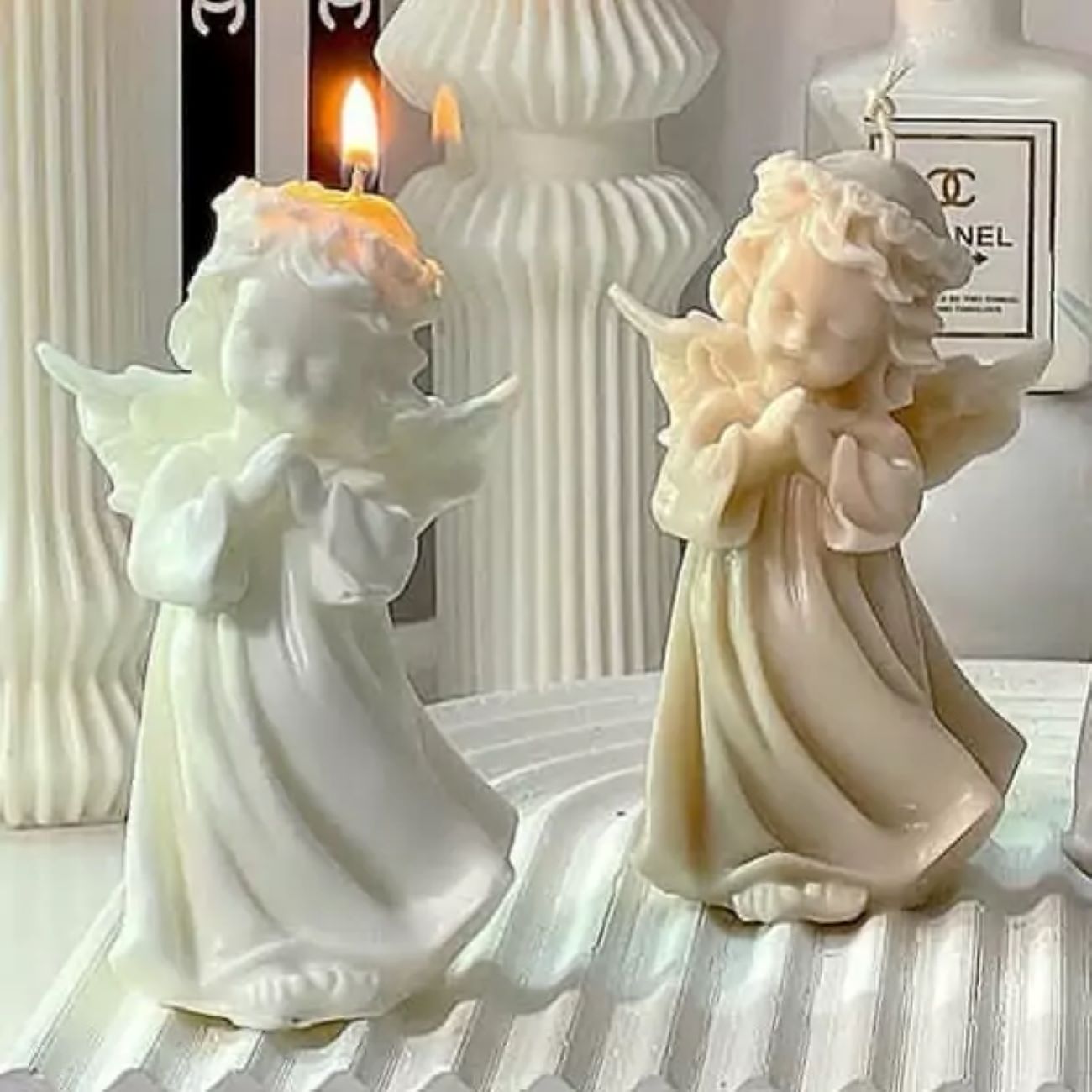 Handmade Sculpture Candle Little Angle – Gift & Decor Idea