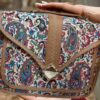 Handmade Termeh Crossbody Bag with Persian Heritage Pattern