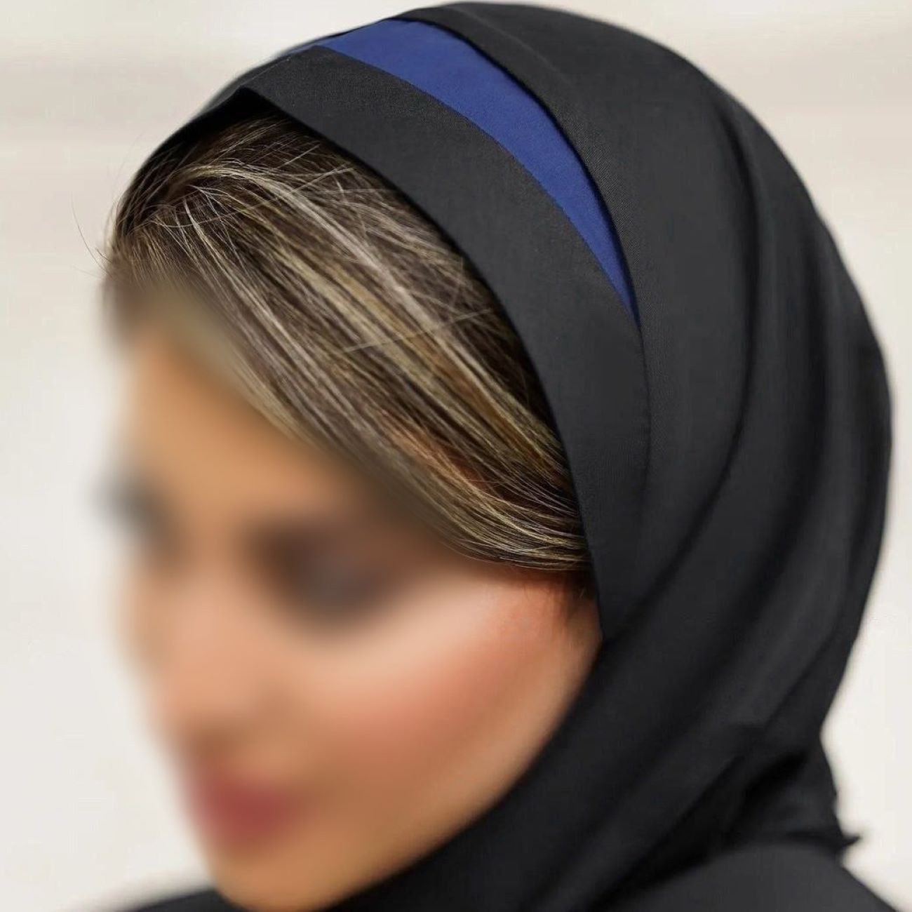 Headscarf with Colorful Headband Tetron Fabric , Ideal for Daily Use