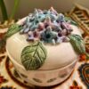 High-Quality Ceramic Sugar Bowl for Your Dining Table with embossed flower Design