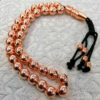 Islamic Rosary Crafted with Copper 33 Prayer Beads Tasbih Misbaha