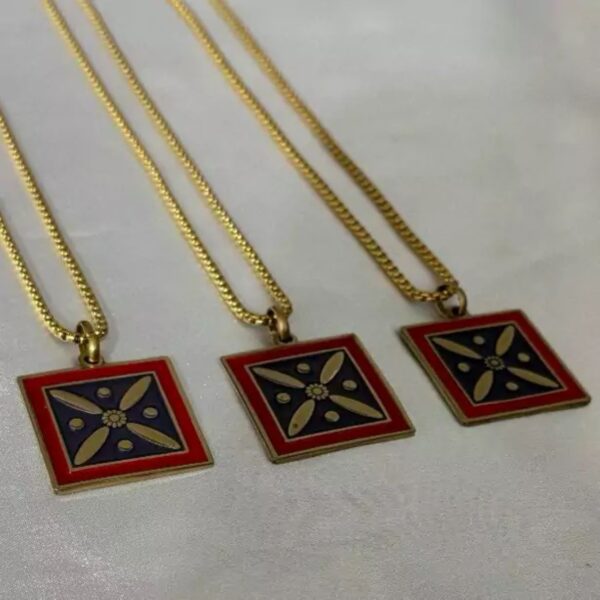 Kaveh’s Banner Necklace with Stainless Steel Chain – A Symbol of Persian Strength and Legacy 3 Pcs