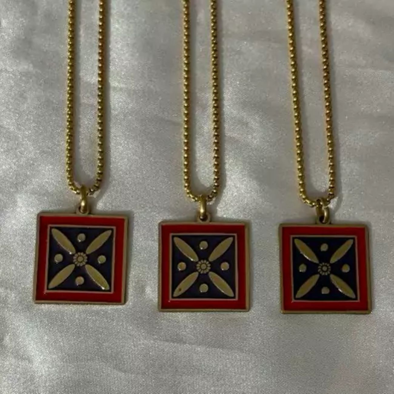 Kaveh's Banner Necklace with Stainless Steel Chain – A Symbol of Persian Strength and Legacy 3 Pcs
