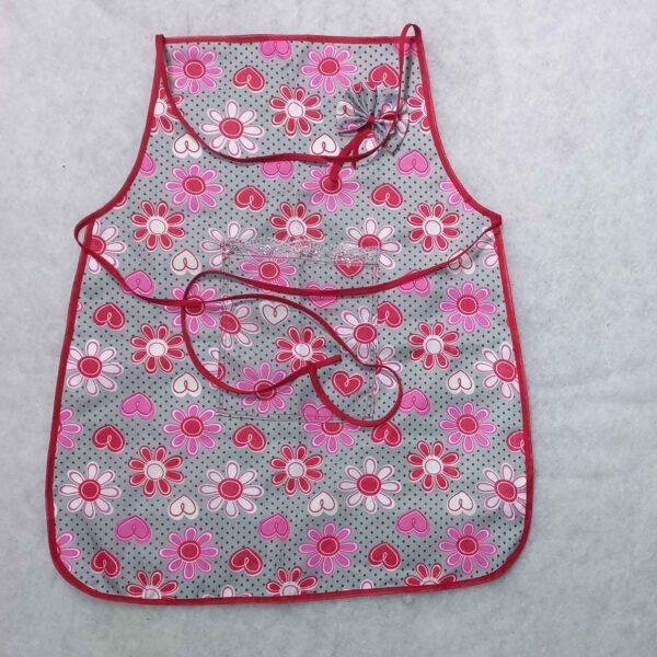 Kids Kitchen Apron with Floral Pattern