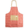 Kitchen Apron – with Geometric Pattern Cube Model