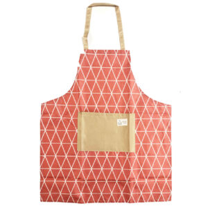 Kitchen Apron – with Geometric Pattern Cube Model