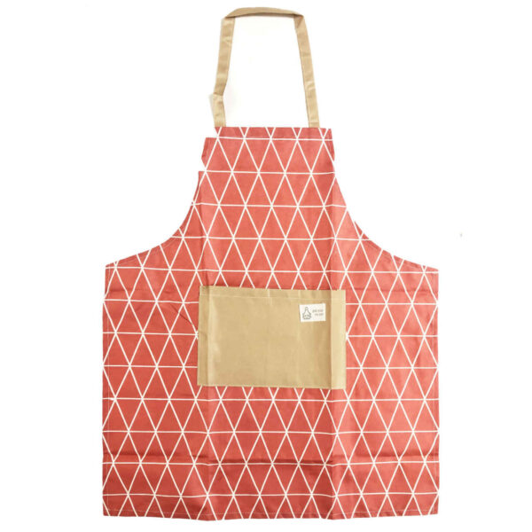 Kitchen Apron – with Geometric Pattern Cube Model