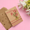 Kraft Paper "Happy Nowruz" Card with Hand-Illustrated Bouquet
