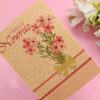 Kraft Paper "Happy Nowruz" Card with Hand-Illustrated Bouquet