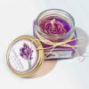 Lavender Bliss Scented Candle Jar – Floral Design
