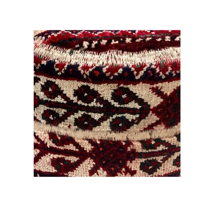 Luxurious Carpet Pouf with Timeless Design – Iranian Craft