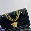 Luxurious Faux Leather Handbag with Statement Chain Strap