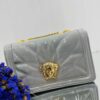 Luxurious Faux Leather Handbag with Statement Chain Strap