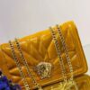 Luxurious Faux Leather Handbag with Statement Chain Strap