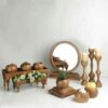 Luxurious Haft Seen Set with Pedestal-Style Dishes, Perfect for an Elegant Nowruz Celebration Set of 12