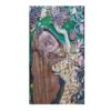 Marquetry Artwork of a Girl in Garden - Timeless & Luxury Handcrafted Art