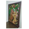 Marquetry Artwork of a Girl in Garden - Timeless & Luxury Handcrafted Art